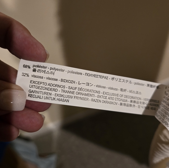 Zara Cream Wrap Skirt Size Large - Picture 5 of 6